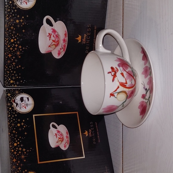 Disney Kitchen Disney Princess Tea Cupsaucermulan 2th Anniversary